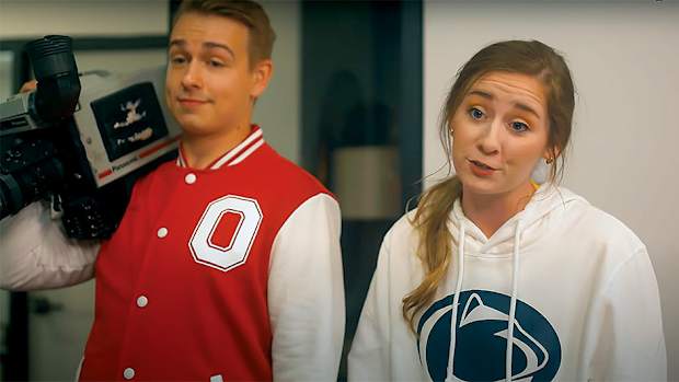 Michigan spies try to dress up as Penn State and Ohio State fans, but Michigan won't allow it.
